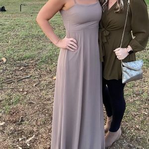 Lauren tie maxi dress